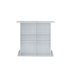 Acme Kite Wooden Bar Table With 6 Compartments In White