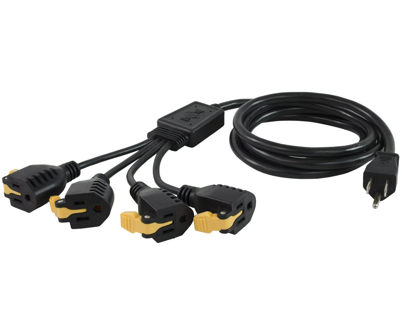 Conntek 05364 1 To 4 Power Splitter With Snap Pop, 6 Feet + 8 Inches