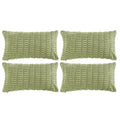 Fancy Homi 4 Packs Sage Green Decorative Throw Pillow Covers 14X24 Inch For Living Room Couch Bed Sofa, Rustic Farmhouse Boho Ho