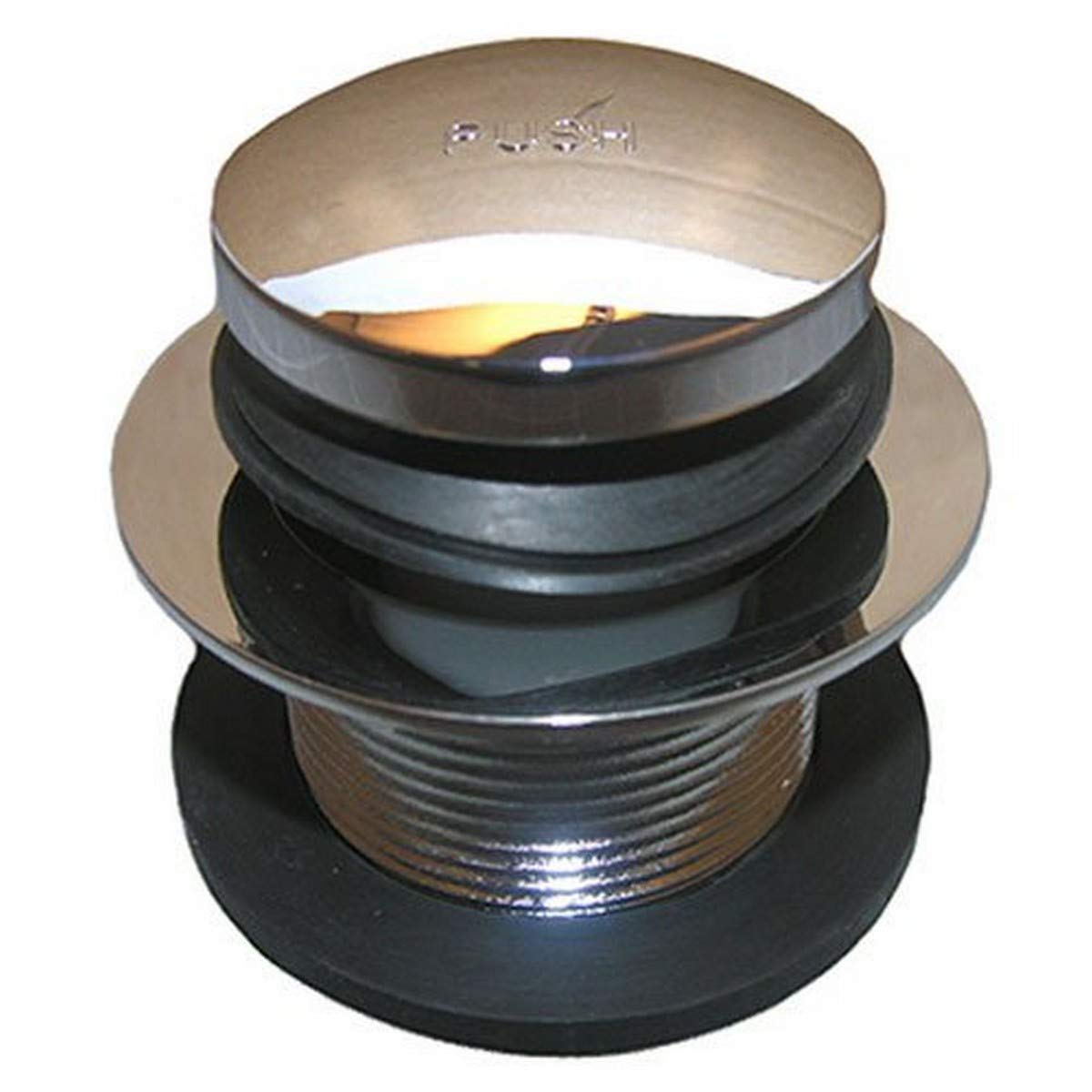 LASCO 03-4813 Bathtub 1-1/2 Inch Shoe Strainer With Tip Toe Style Stopper Chrome Plated