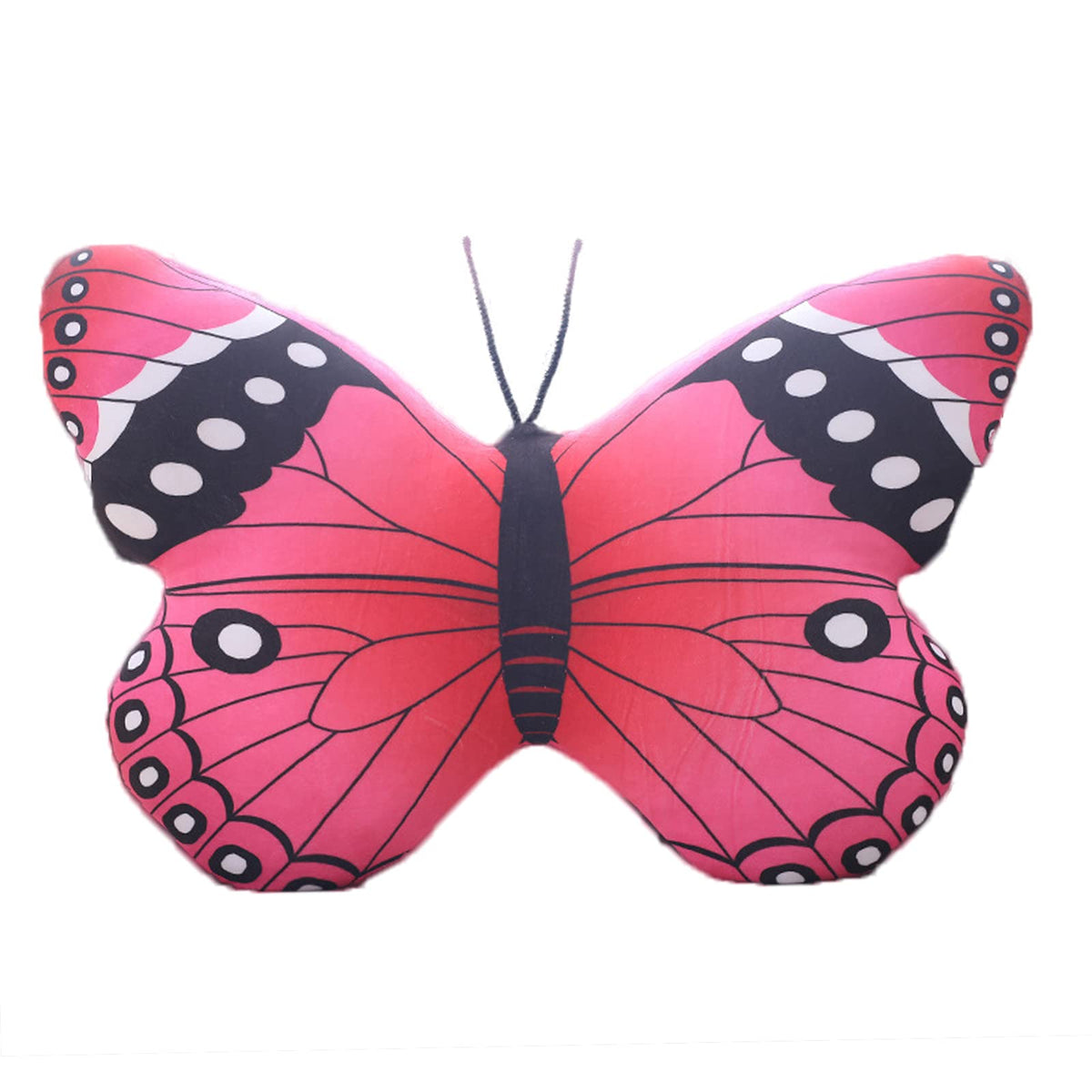 zhidiloveyou Butterfly Stuffed Animal Plush Butterfly Pillow Kawaii Toy (16  12 inch, Pink)