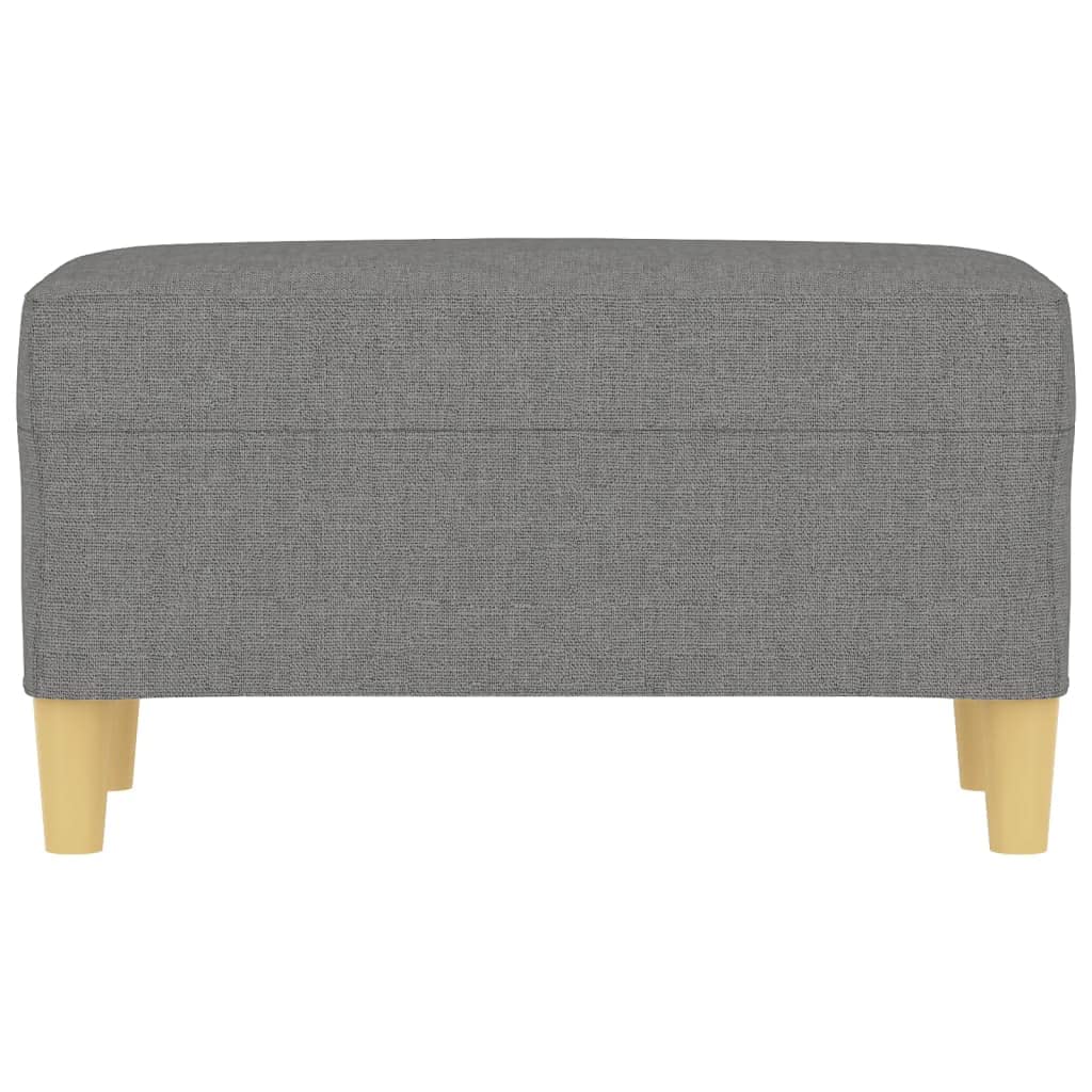 vidaXL Dark Gray Bench - Modern Compact Fabric Bench for Living Room, Lounge Area, or Bedroom - Comfortable Foam Seating.
