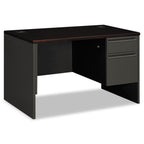 Hon 38251Ns 38000 Series Right Pedestal Desk, 48W X 30D X 29-1/2H, Mahogany/Charcoal