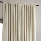 Hpd Half Price Drapes Signature Velvet Thermal Blackout Curtains For Living Room 84 Inch Long (1 Panel) Rod Pocket Insulated Blackout Curtains For Bedroom Window Curtains, 100W X 84L, Neutral Ground