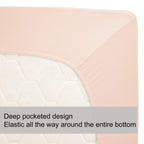 King Size Fitted Sheet Only - 4-Way Stretch Jersey Knit, Snug Fit, Wrinkle Free & Stay In Place, No More Slipping Off For Mattre