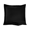 Ntbay 100% Brushed Microfiber 26X26 Euro Pillow Shams Set Of 2, Super Soft And Cozy European Throw Pillow Covers, Wrinkle, Fade, Stain Resistant Square Pillow Cases, Black