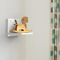 Flux Wooden Square Wall Mounted Plant Stand Floating Shelves For Wall Wood Shelf Decor Plant Display Collectibles Mounted Kitche
