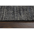 Rizzy Home Alora Decor Demure 8' X 10' Solid Black/Charcoal Hand-Loomed Area Rug