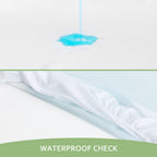 King Mattress Protector, Skin Friendly And Breathable King Size Mattress Cover, Viscose Made From Bamboo Cooling Jersey Mattress Pad With 18' Deep Pocket