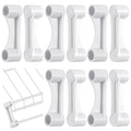 Reallnaive10 Pcs Closet Rod Shelf & Rod Shelf End Caps Plastic Pole Spacer Cap for Wire Shelves