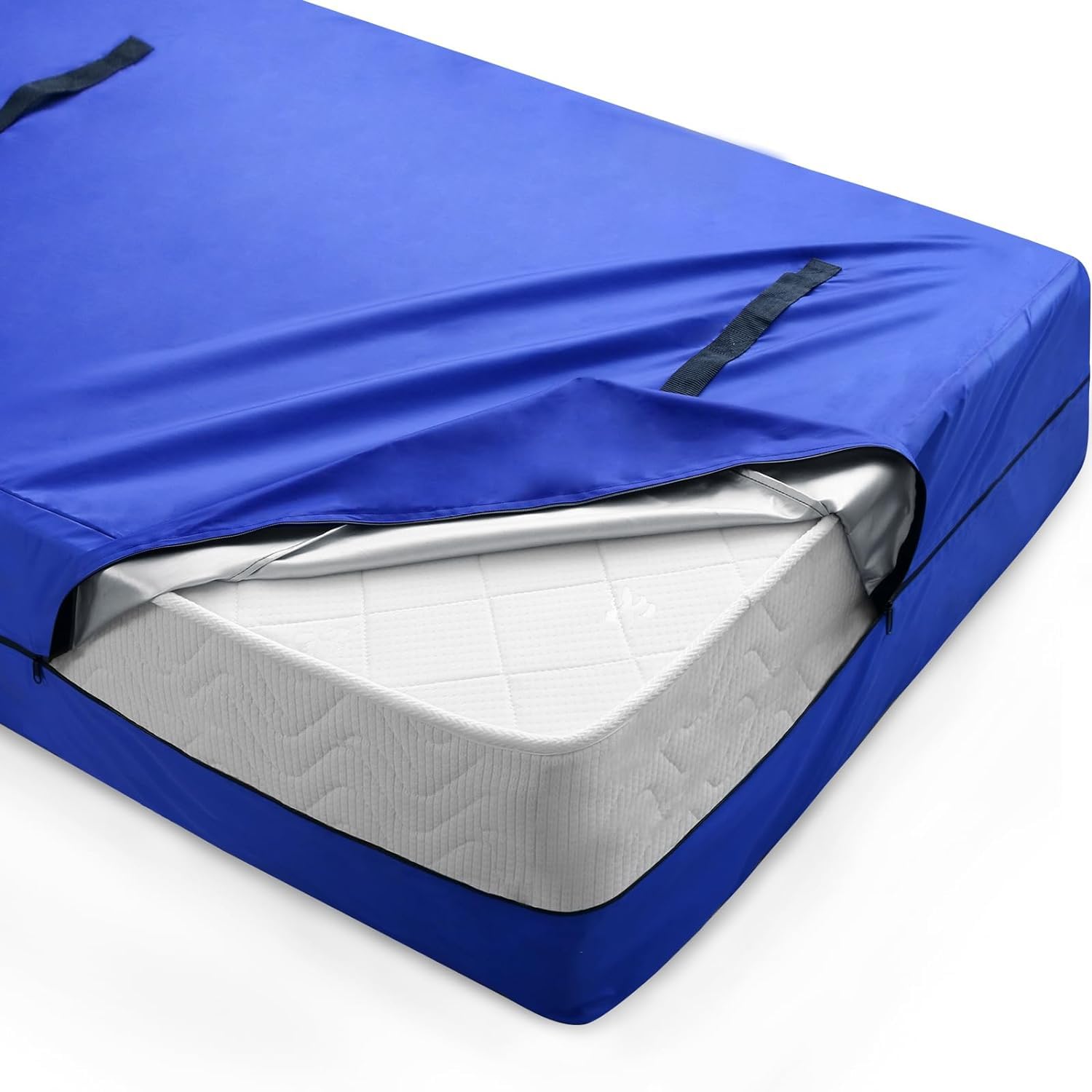 Queen Mattress Bag For Moving And Storage, Queen Size Mattress Cover For Moving With Heavy Duty Handles, Double Zippers, Reusabl
