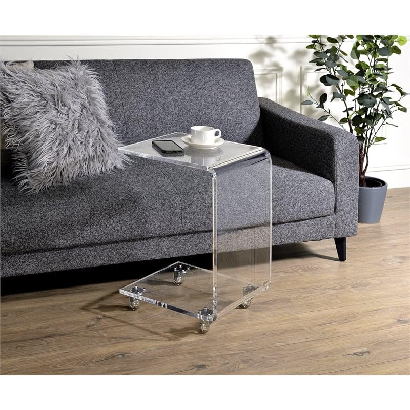 Progressive Furniture Acrylic Chairside Table, Clear