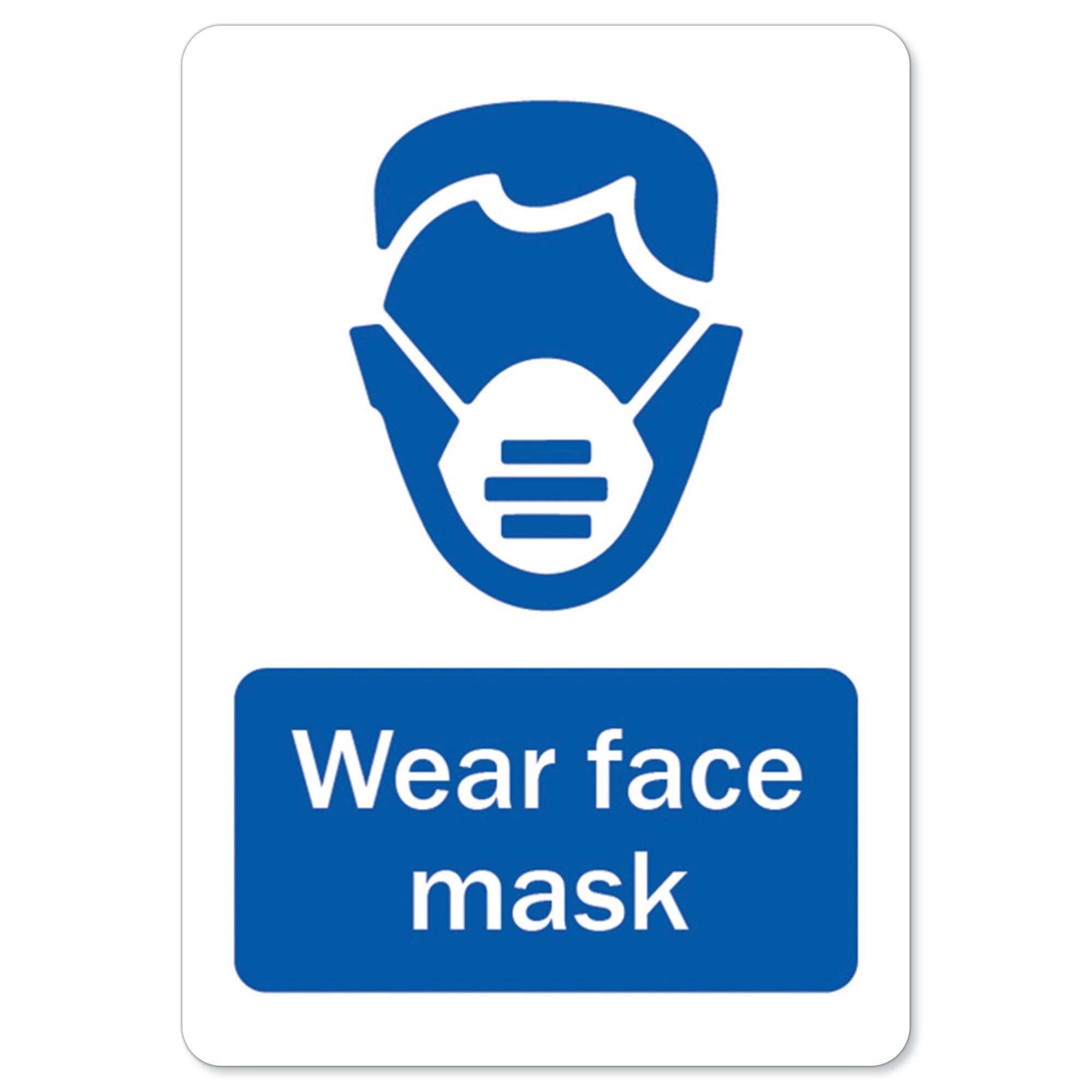 Osha Notice Sign - Wear Face Mask | Peel And Stick Wall Graphic | Protect Your Business, Class Room, Office & Interior Surroundi