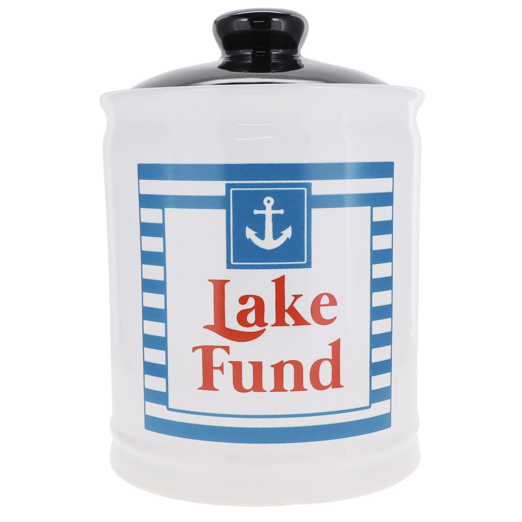 Cottage Creek Lake Fund Piggy Bank, Lake Life Candy Jar, Lake House Gifts, Lake Gifts