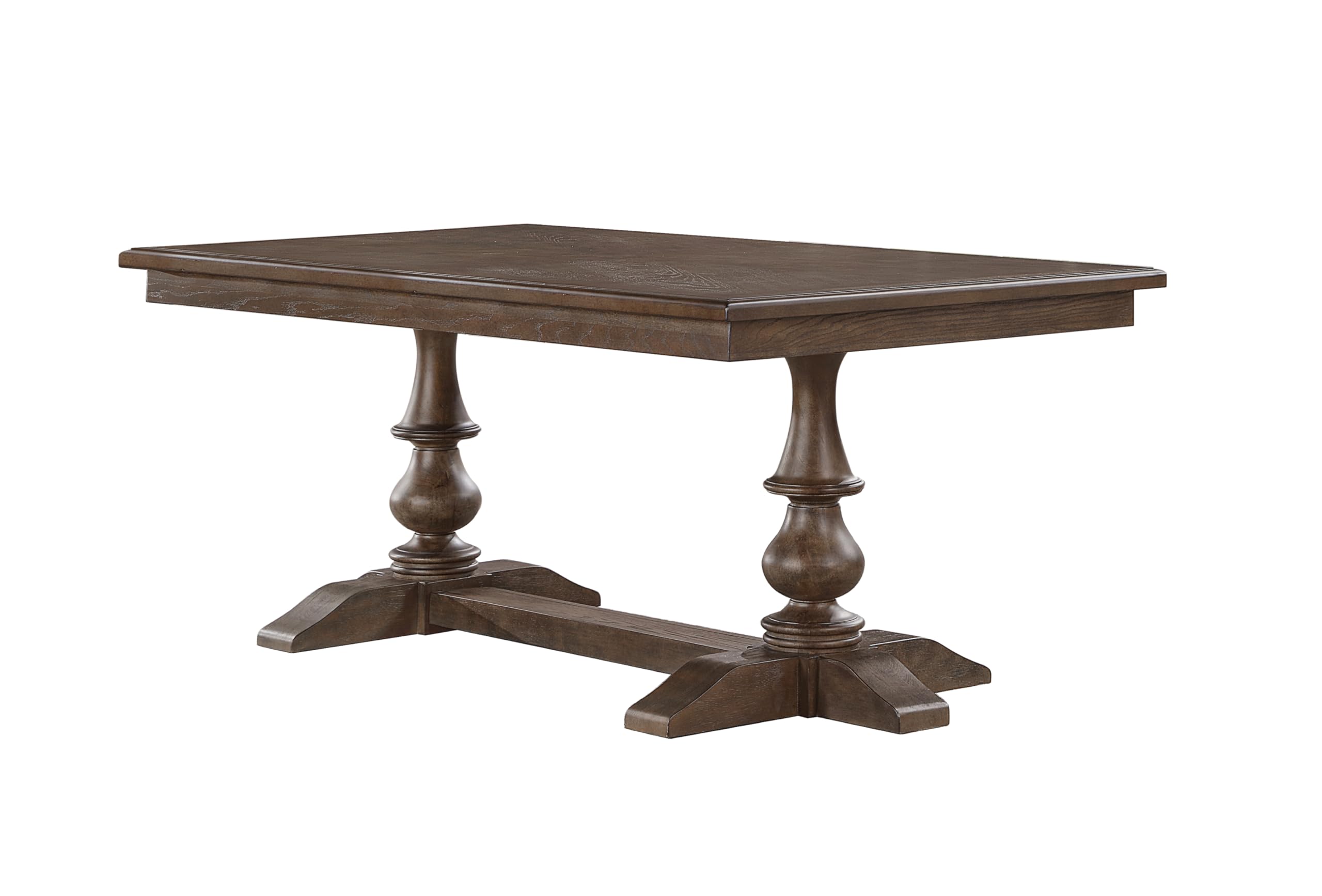 Best Quality Furniture D181/3 Dining, 72-Inch Table Only, Rustic Brown Oak
