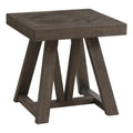 Intercon Hearst 24" Wide End Table with Trestle-Styled Base, Reclaimed Chevron Furniture