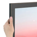 ArtToFrames 12x18 inch Black Satin with Raw Edges Picture Frame, WOM0066-76808-890R-12x18