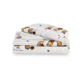 Berkshire Blanket Kids Sheet Set Queen Size - 4 Pieces,Cute Character Printed Soft Microfiber Bed Sheets,Lig Mini Winnie And Hun