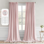 Miulee Back Tab Blackout Curtains 120 Inch Long 2 Panels Set For Living Room Bedroom, Rod Pocket/Pinch Pleated Extra Long Thermal Insulated Room Darkening Light Blocking 10Ft Drapes, Cappuccino Brown