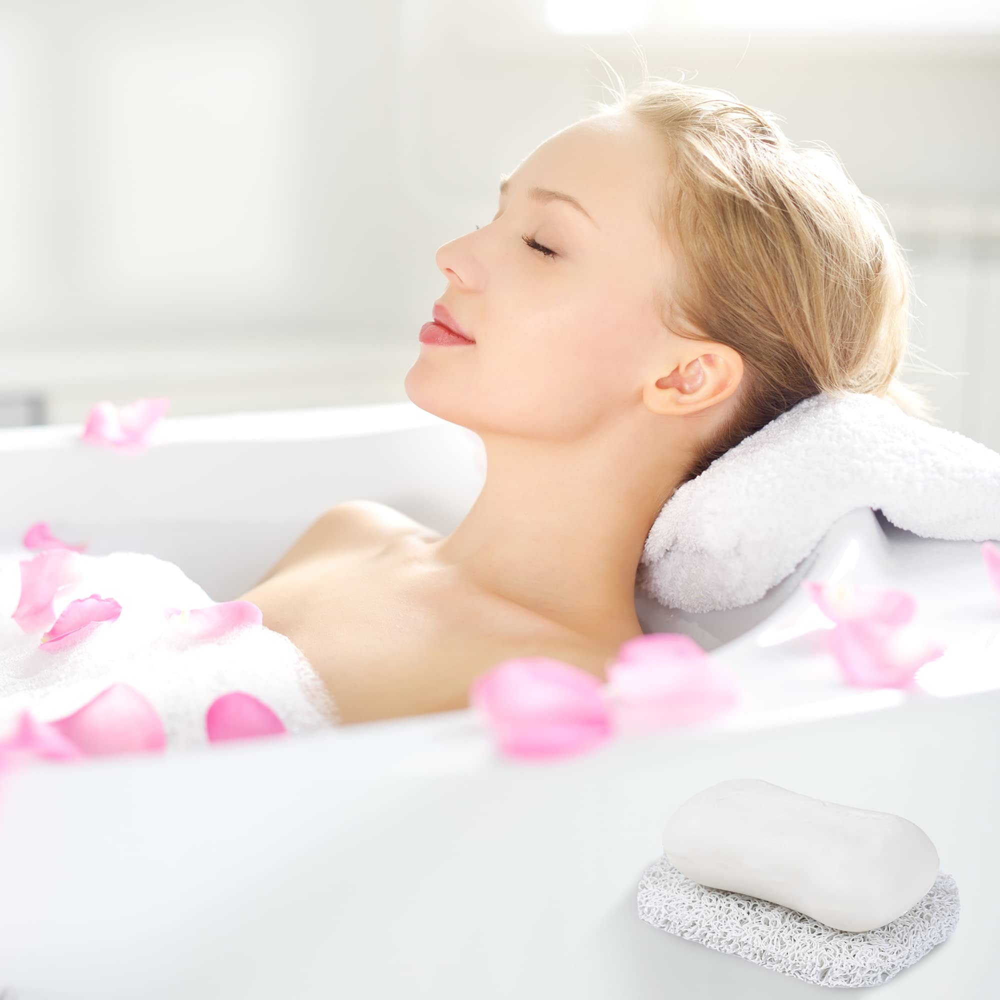 Jephen 4Pcs Soap Lifting Pads For Soap Dish,Bars Soap Holder For Shower Kitchen Bathroom Travel Hotel Cleaning Supplies