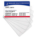 10 Pack New Medicare Card Holder Protector Sleeves, 12Mil Clear Pvc Soft Water Resistant Medicare Card Protector Sleeves For Med