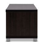 Baxton Studio Beasley 5-Shelf Wood Tv Stand, Dark Brown (118-6481-Hit)