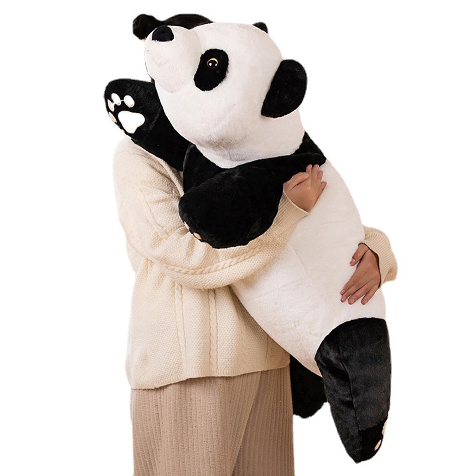 Weighted Stuffed Animals, 2.87Lbs Giant Weighted Panda Plush Cute Big Panda Plush Animals Pillow Toy Gifts For Kids Adults, 39.3