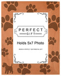 Gifts For All By Rachel Olevia Dog Lover Gift Miniature Schnauzer Paw Print Natural Wood Engraved 5x7 Portrait Picture Frame Woo