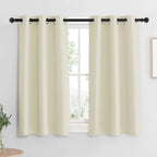 RYB HOME Blackout Curtains with Rustproof Grommets, Room Darkening Privcay Window Treatment Lights & Drafts Block Shades for Kit