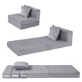 Memorecool Foldable Futon Chair Bed Sleeper For Kids, Toddler Sofa Bed Folding Mattress, Child Fold Out Couch Bed With Pillow, C