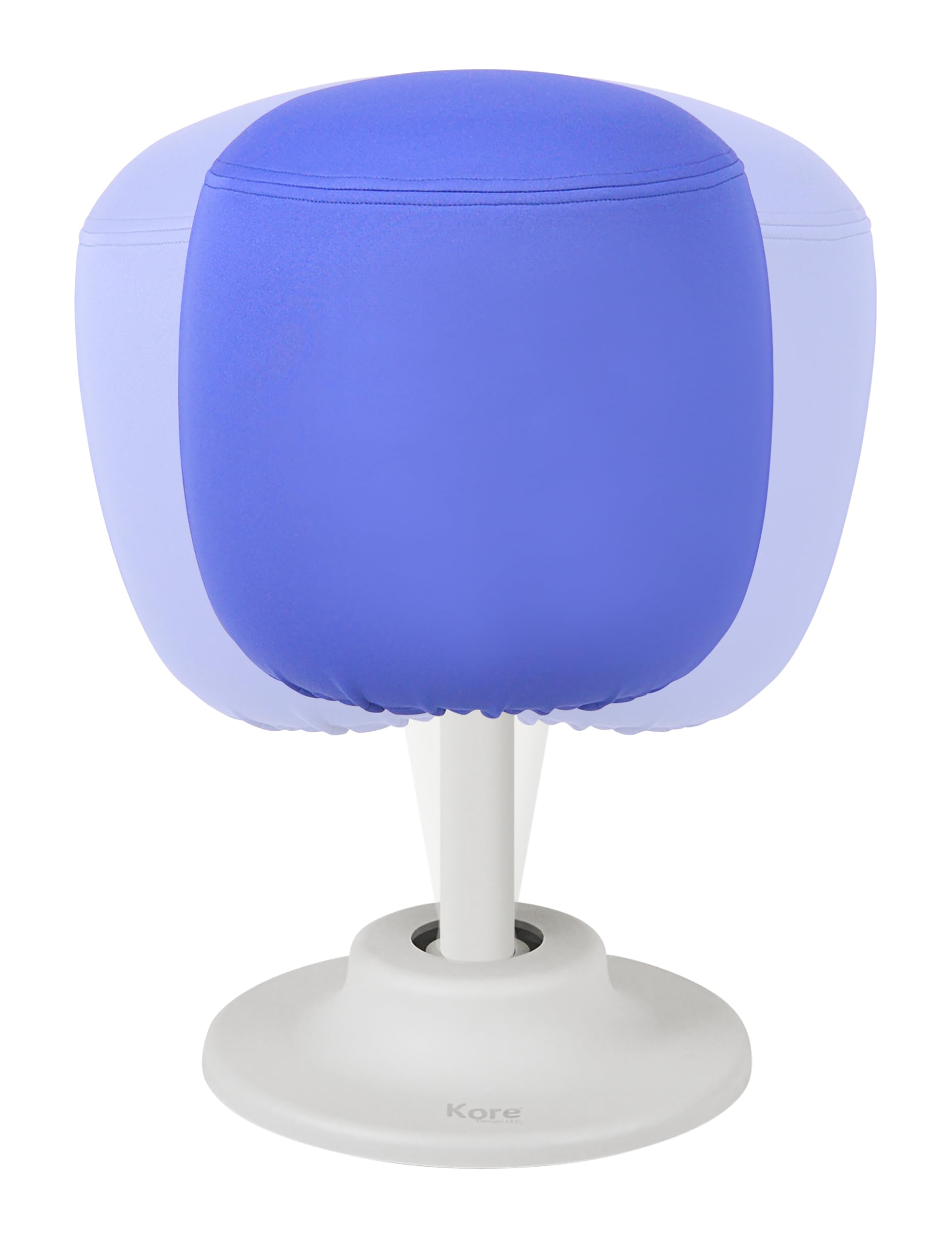 KORE Design Kids Adjustable Pivot Stool, Waterproof Fabric Desk Chair Comfy for Students, Kid Computer Chair for School, Home, Active Sitting, ADD/ADHD, Autism, Girls/Boys, Tall (16.5-21”), Blue