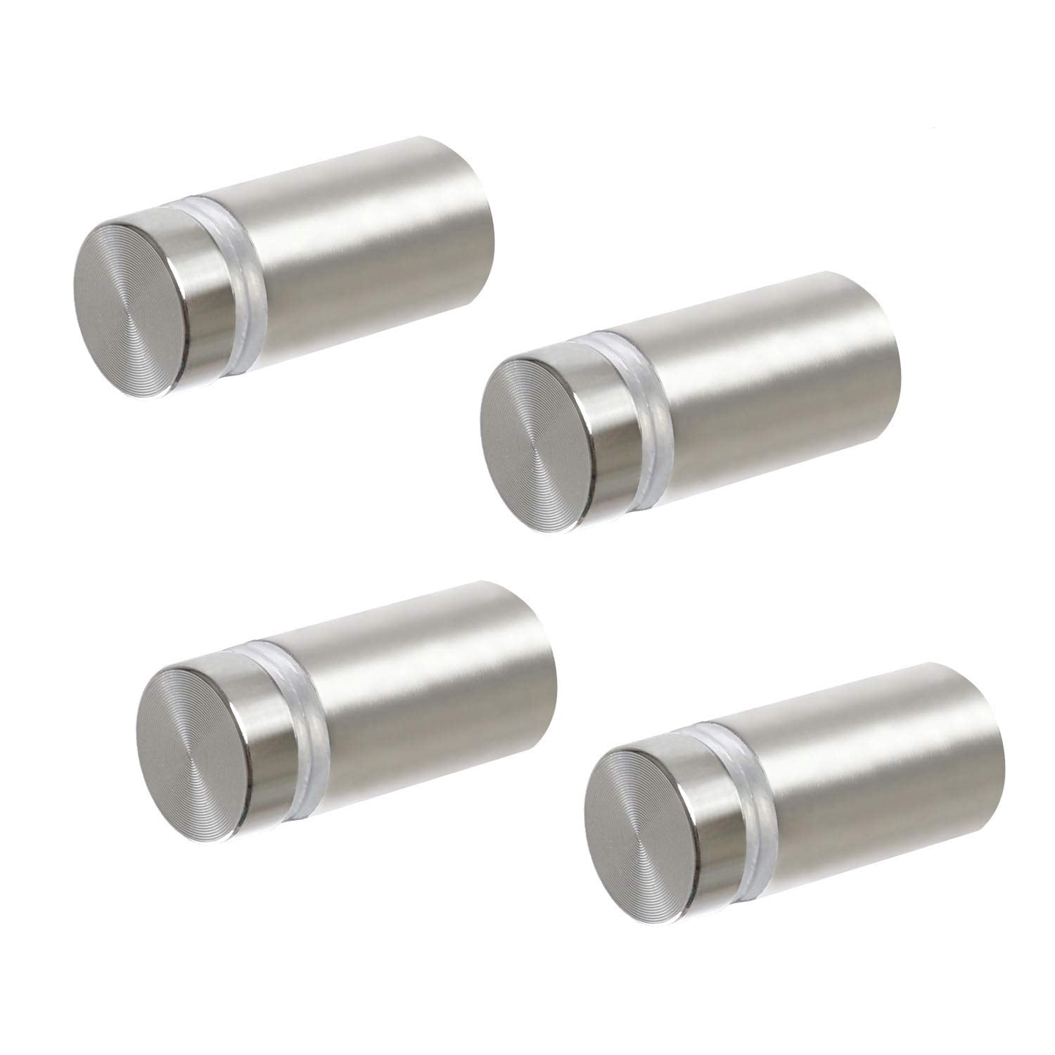 Standoff Screws For Wall Mount Acrylic Picture Frame Hardware 1/2' X 1' Aluminum Silver Finish Nails For Acrylic Glass Sign Ho