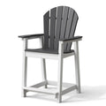 Otsun Tall Adirondack Chairs, Outdoor Balcony Chair, Patio Bar Stool Chair With Widened Arms, High Back, Footrest, 400Lbs, All-W