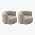 Acanva Luxury Modern Tight Curved Back Velvet Sofa, Minimalist Style Comfy Couch For Living Room Apartment Reception Space, Crea