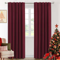 H.Versailtex Blackout Curtains Thermal Insulated Window Treatment Panels Room Darkening Blackout Drapes For Living Room Back Tab/Rod Pocket Bedroom Draperies (2 Panels, Bronze Green, 42 X 84 Inch)