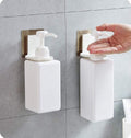 GNOLY Wall Mounted Bottle Holder Hanger Hook  Liquid/Soap/Gel Dispenser Holder for Bathroom