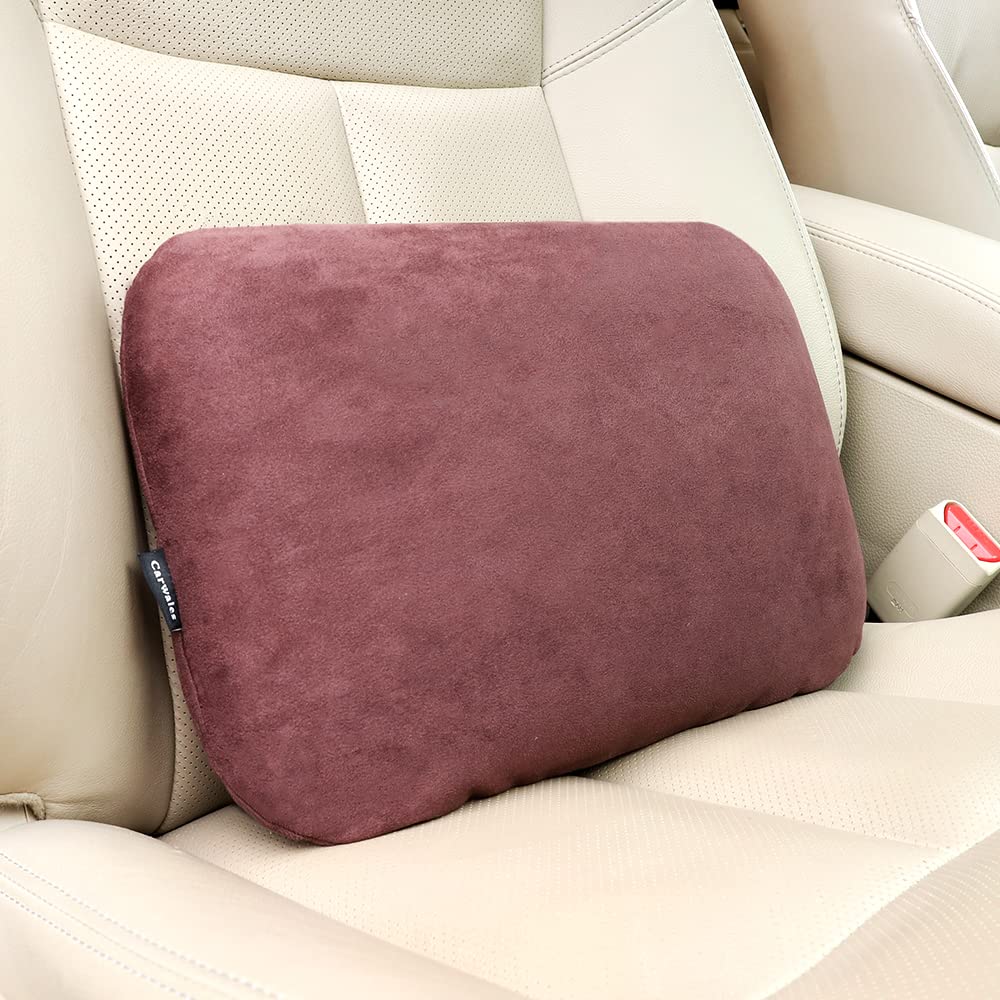 Carwales Lumbar Pillow For Chair Pad Latex Soft Lower Back Pain Relief Support For Car Seat Travel Rest Home Office Accessories