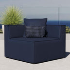 Modway Eei-4210-Nav Saybrook Outdoor Patio Upholstered Sectional Corner Chair, Navy