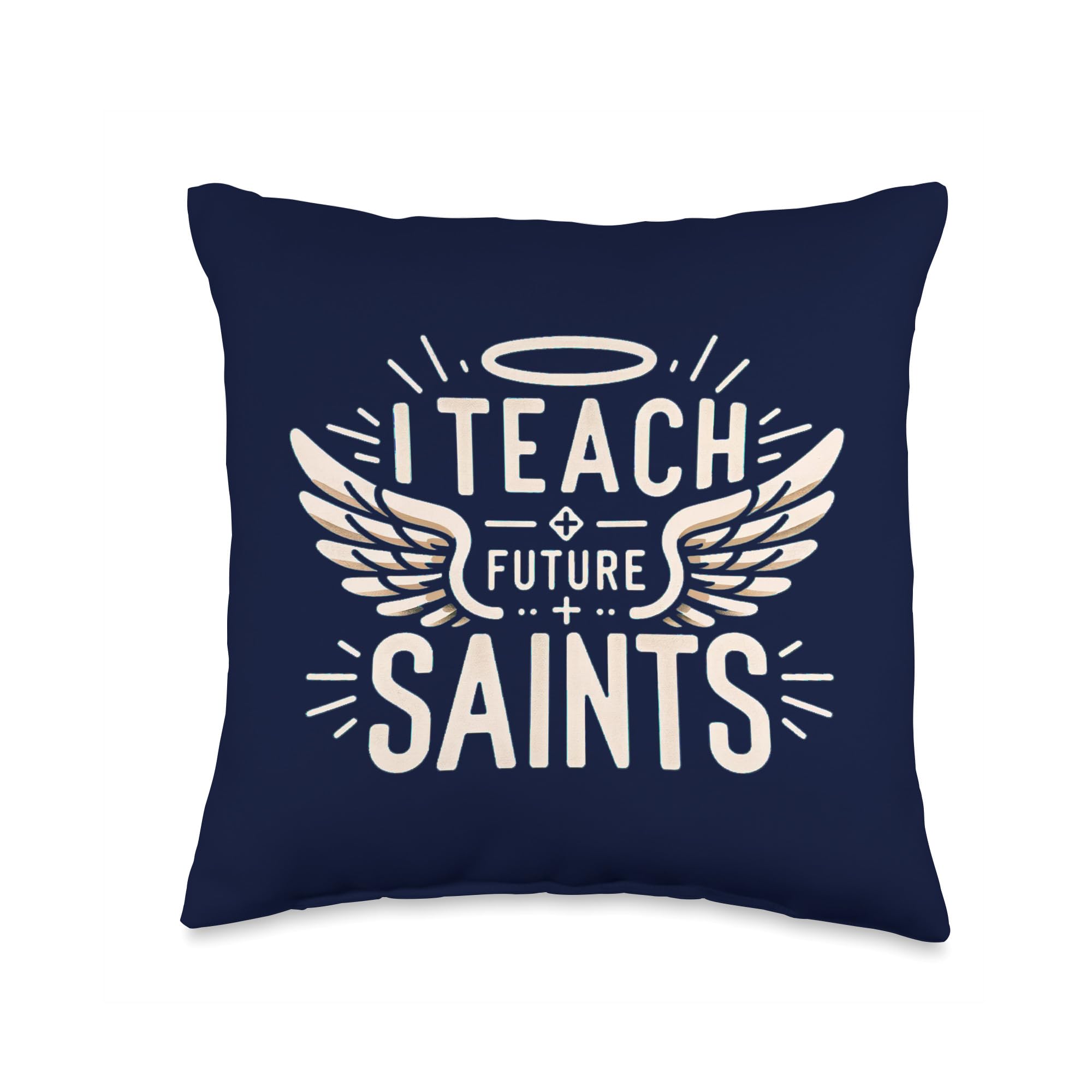 Back to School Parochial Catholic Teacher Gifts Happy Back to School Catholic Parochial Teacher Throw Pillow, 16x16, Multicolor