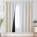 Estelar Textiler Purple And Grey Blackout Curtains 72 Inch Length 2 Panels Set, Full Room Darkening Rod Pocket Ombre Curtains Fo