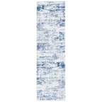 SAFAVIEH Amelia Collection Runner Rug - 2'2'' x 12', Ivory & Navy, Modern Abstract Design, Non-Shedding & Easy Care, Ideal for H