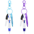 Sabary Mini Highlighter Nurse Pen Pack Set Nurse Pens For Badge Include Pink And Purple Tip Highlighter 2 Permanent Marker Pen A