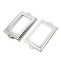 Uxcell A15123000Ux0431 Metal 105X 60Mm File Drawer Tag Label Holder Name Card Frame 8Pcs (Pack Of 8)