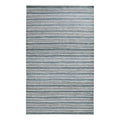 Kosas Home Del Mar 24 x 36 Striped Jute & Cotton Area Rug in Aqua Blue