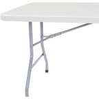 National Public Seating Plastic Folding Table - 30in.W x 96in.L, Model Number BT3096