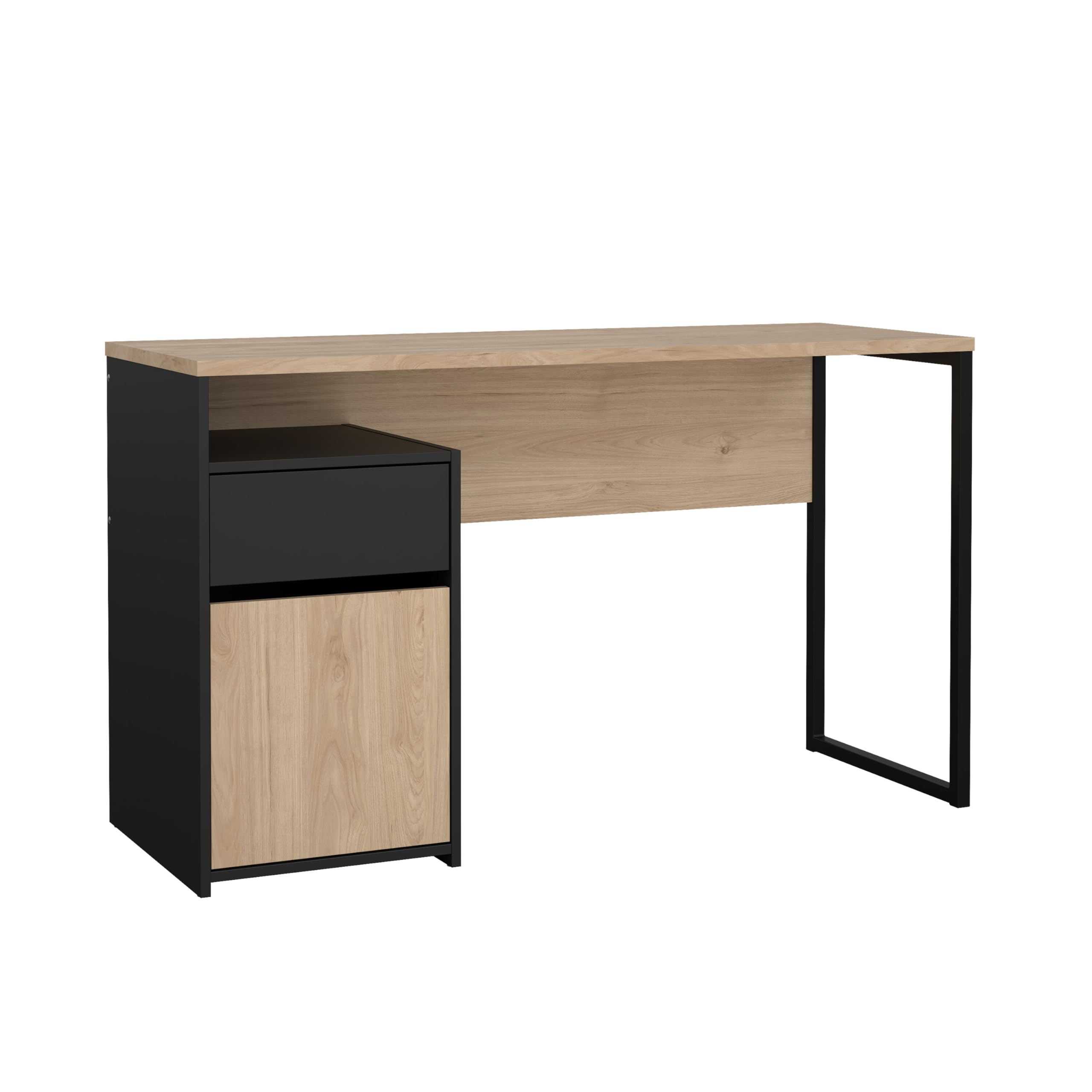 Home Office Writing Desk with 1 Door and 1 Drawer