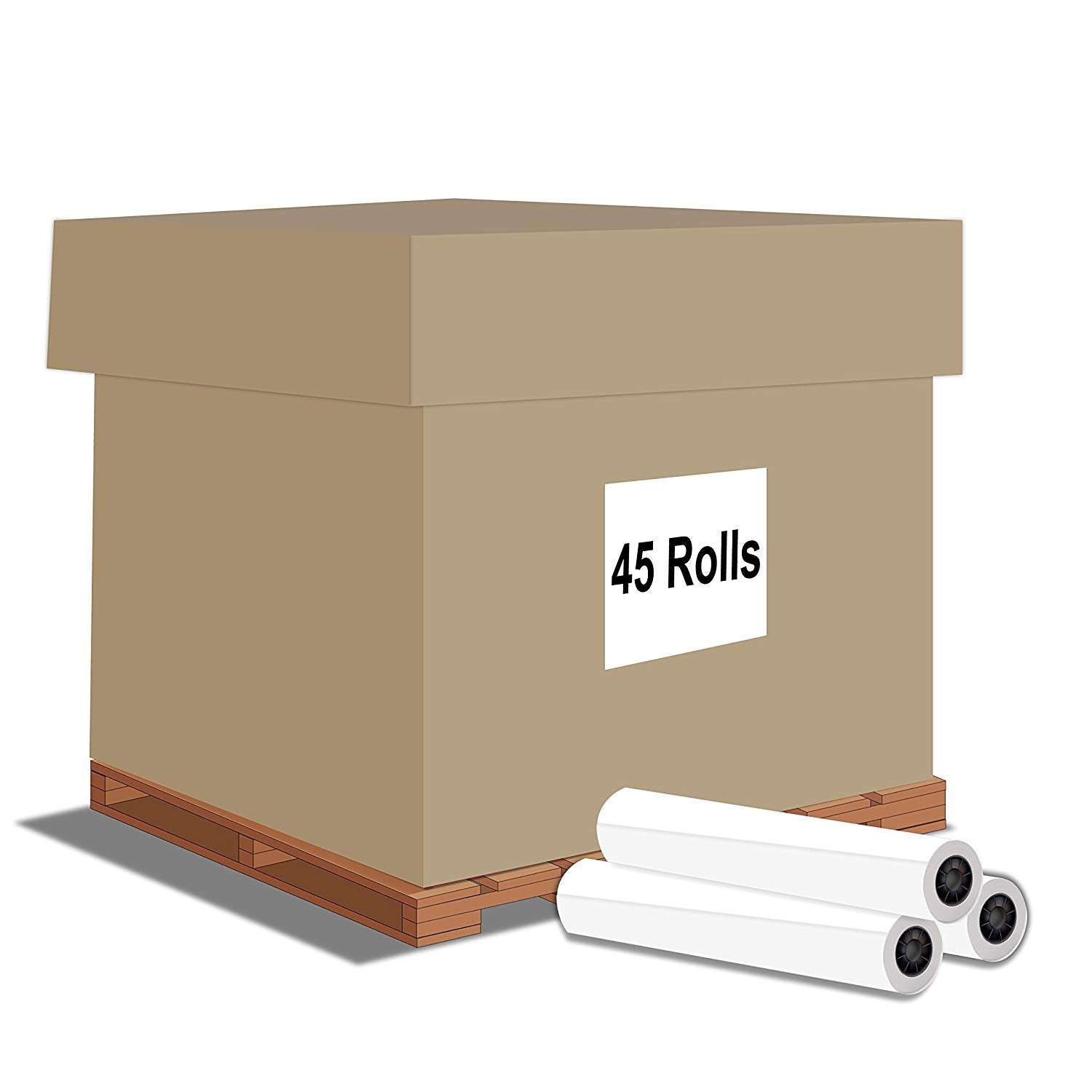 Alliance Wide Format Paper Rolls Bond Engineering (20Lb | 45 Rolls, 22 In X 500 Ft | 3' Core)