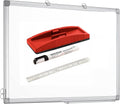 Eclet Non Magnetic 1 X 1.5 Feet Double Sided White Board And Chalk Board Front Side Whiteboard Marker Surface And Back Side Chal