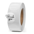 Yikiada Clear Thermal Labels Vinyl 1 Inch Self-Adhesive Round Stickers Circle Roll Waterproof Printer Decals Package Seal For Qr