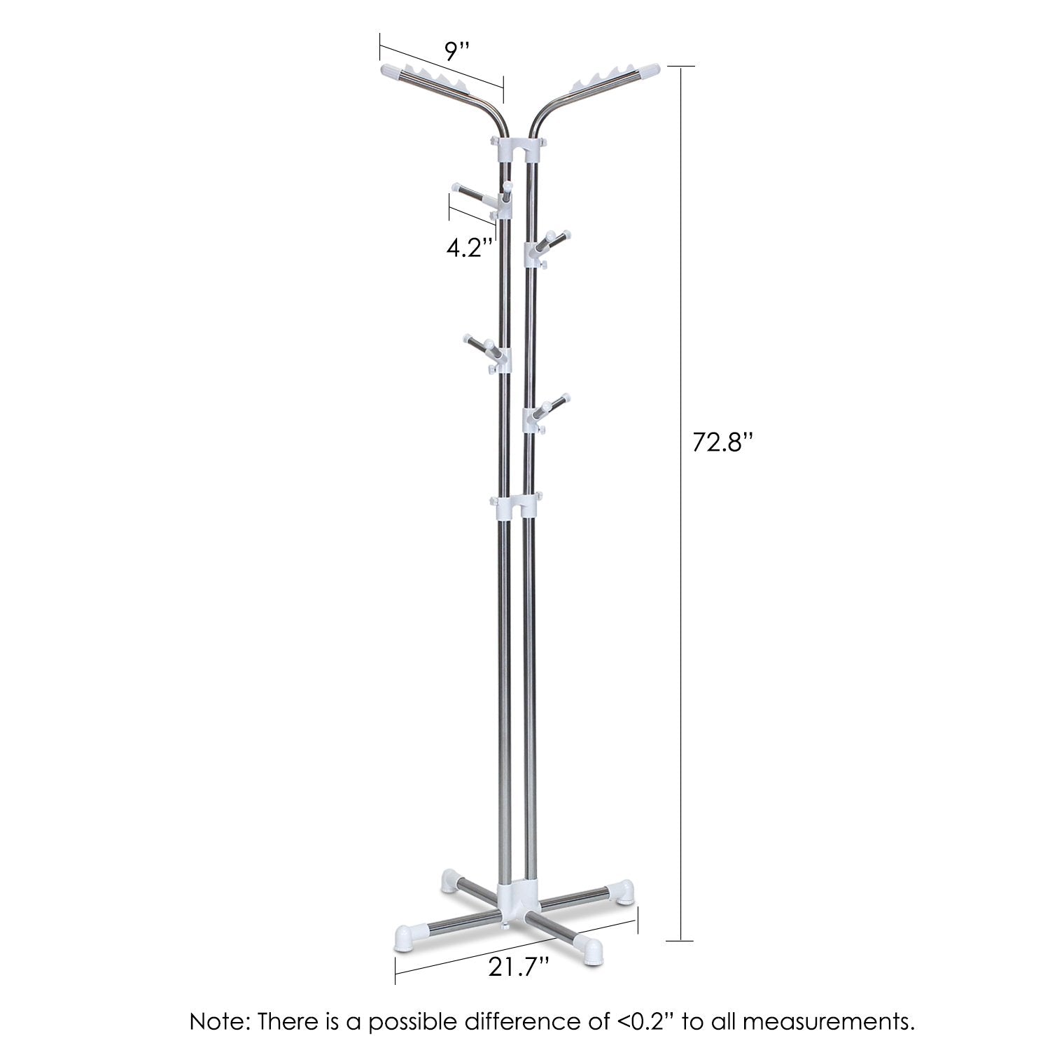 Furinno FNBQ-22120 Multi-Functional Hat and Coat Rack Stand